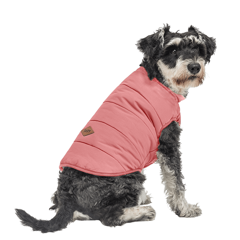 Gilet Invernale Antivento per Cani Gilet invernale antivento rosa per cani, vestibilità comoda, progettato per calore e protezione in clima freddo.