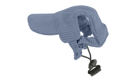 Cappellino Sportivo Traspirante per Cani per l'Estate Corgi con cappellino sportivo blu traspirante a coste, leggero, materiale di alta qualità, look cool e alla moda.