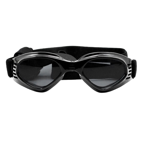 Occhiali da Sole alla Moda per Cani con Protezione UV Occhiali da sole per cane neri con protezione UV, lenti scure per protezione occhi e look elegante. Per avventure all'aperto.