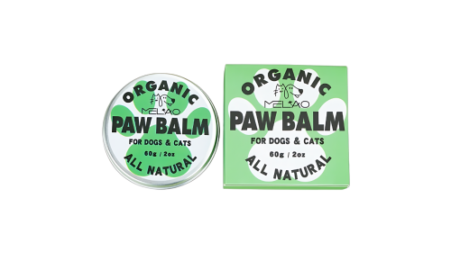 Lattina verde e bianca con pomata per zampe biologica e naturale per cani e gatti, 60g, per lenire e proteggere le zampe.