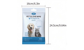 Salviette Detergenti Ipoallergeniche per Cani e Gatti (6 pezzi/confezione) Confezione di salviette ipoallergeniche per cani e gatti, 6 pezzi, senza profumo, ecologiche e delicate.
