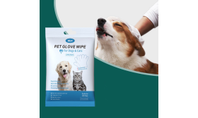 Salviette Detergenti Ipoallergeniche per Cani e Gatti (6 pezzi/confezione) Confezione di salviette ipoallergeniche per cani e gatti, 6 pezzi, senza profumo e sicure se leccate.
