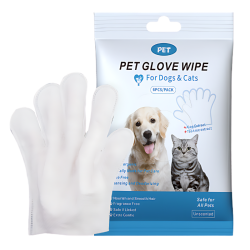 Confezione di salviette ipoallergeniche per cani e gatti, 6 pezzi, per pulizia delicata e deodorazione.