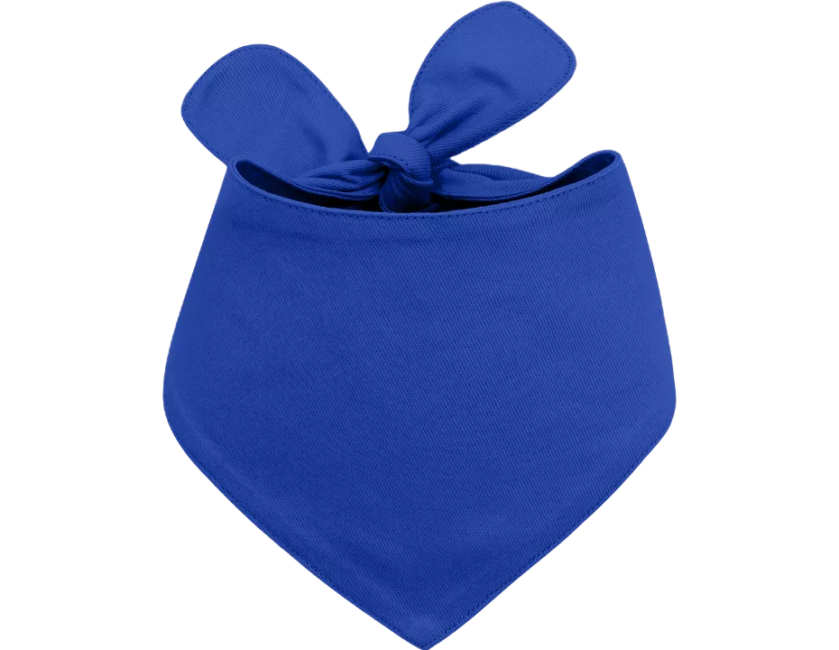 Bandana Personalizzata per Cani in Cotone con Nome Ricamato Bandana per cane personalizzata in cotone blu con nodo, facile da lavare, personalizzabile con nome ricamato.