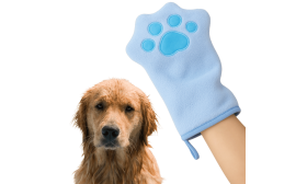 Guanto in Microfibra Asciugamano per Cani e Gatti – Morbido Guanto Asciugante in Coral Fleece Guanto in Microfibra Asciugamano per Cani e Gatti – Morbido Guanto Asciugante in Coral Fleece