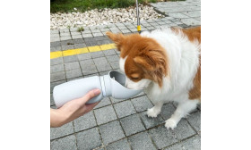 Borraccia Pieghevole per Cani da 550 ml - Ciotola da Viaggio per Animali Domestici in Silicone per Uso Alimentare Borraccia Pieghevole per Cani da 550 ml - Ciotola da Viaggio per Animali Domestici in Silicone per Uso Alimentare