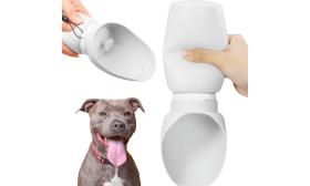 Borraccia Pieghevole per Cani da 550 ml - Ciotola da Viaggio per Animali Domestici in Silicone per Uso Alimentare Borraccia Pieghevole per Cani da 550 ml - Ciotola da Viaggio per Animali Domestici in Silicone per Uso Alimentare
