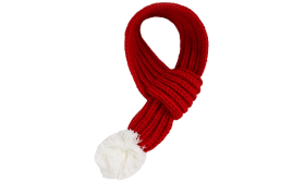 Sciarpa natalizia per cani in maglia calda – Accessorio festivo per animali domestici
