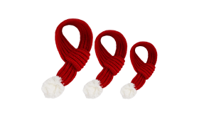 Sciarpa natalizia per cani in maglia calda – Accessorio festivo per animali domestici