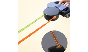 Guinzaglio doppio retrattile anti-attorcigliamento con luce LED – doppio guinzaglio da 3 m per due cani