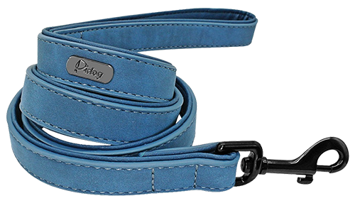 Guinzaglio di Lusso in Velluto per Cani Guinzaglio di lusso in velluto blu, 120 cm, facile da impugnare, con gancio nero resistente, per passeggiate comode.