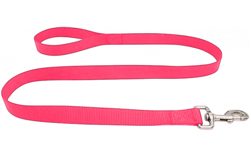 Guinzaglio per Cane Resistente Guinzaglio per cane in nylon rosa durevole 120cm, facile da pulire, materiale resistente e sicuro con gancio argentato.