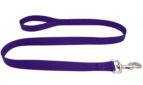 Guinzaglio per Cane Resistente Guinzaglio per cane in nylon viola durevole 120cm, facile da pulire, materiale resistente e sicuro con gancio argentato.