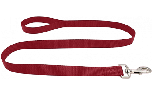 Guinzaglio per Cane Resistente Guinzaglio per cane in nylon rosso durevole 120cm, facile da pulire, materiale resistente e sicuro con gancio argentato.