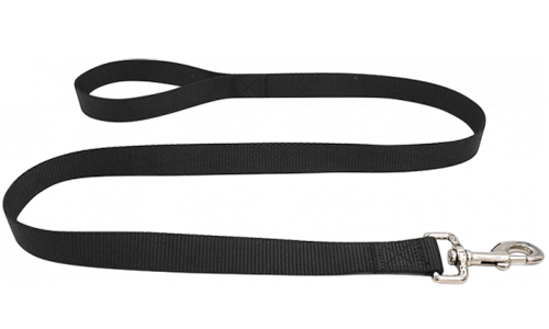Guinzaglio per Cane Resistente Guinzaglio per cane in nylon nero durevole 120cm, facile da pulire, materiale resistente e sicuro con gancio argentato.